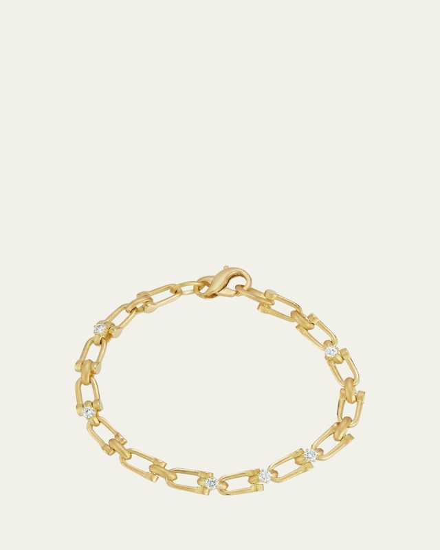 Georgina Diamond Link Chain Bracelet 6.5"L